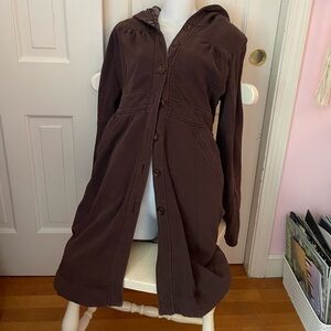 Stewart + Brown ORGNC Brown Button Up Coat